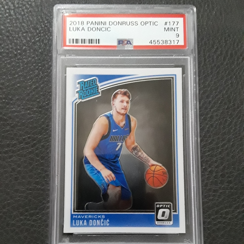 PSA 9 Luka Doncic Rated Rookie Dallas Mavericks